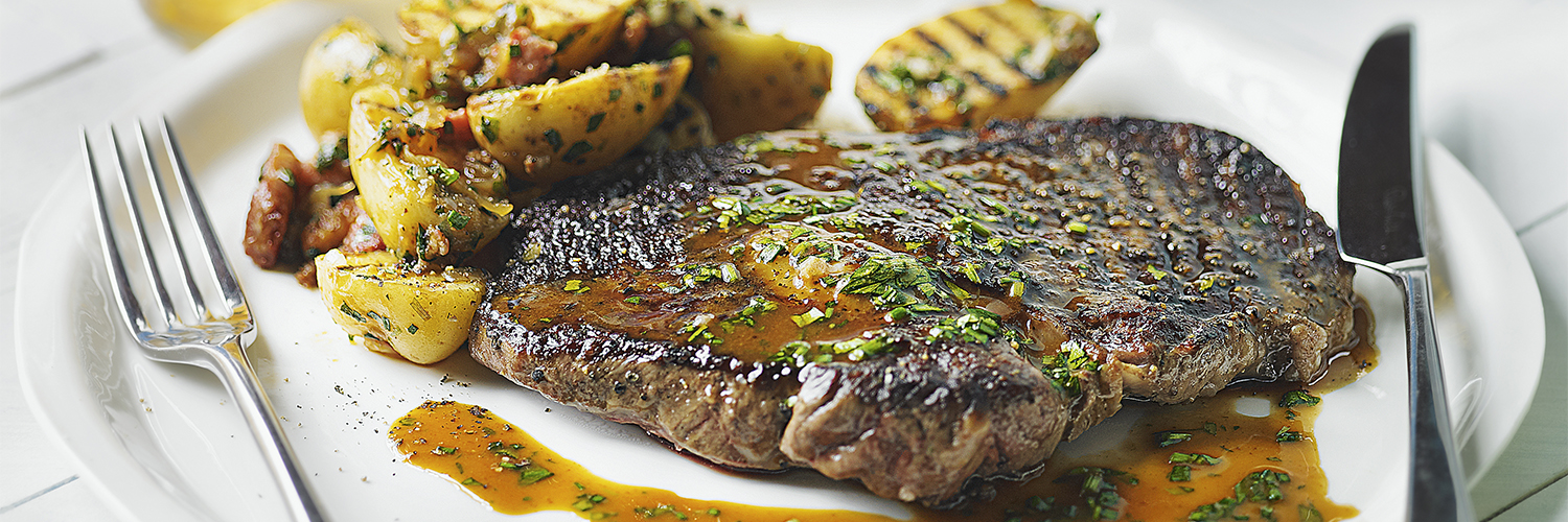Heston’s Grilled Steak and Parsley Sauce