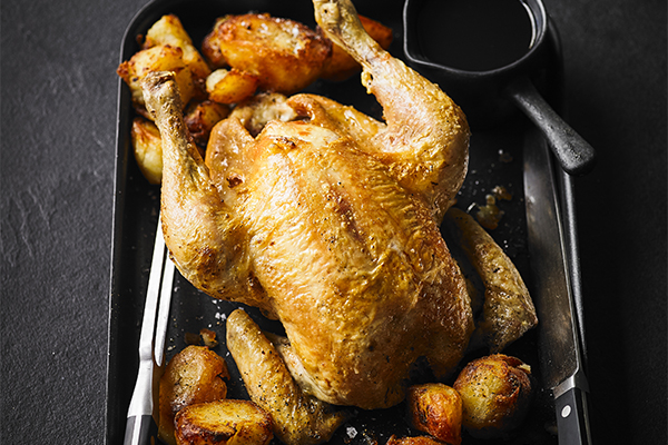 Roast Chicken And Roast Potatoes The Fat Duck Group