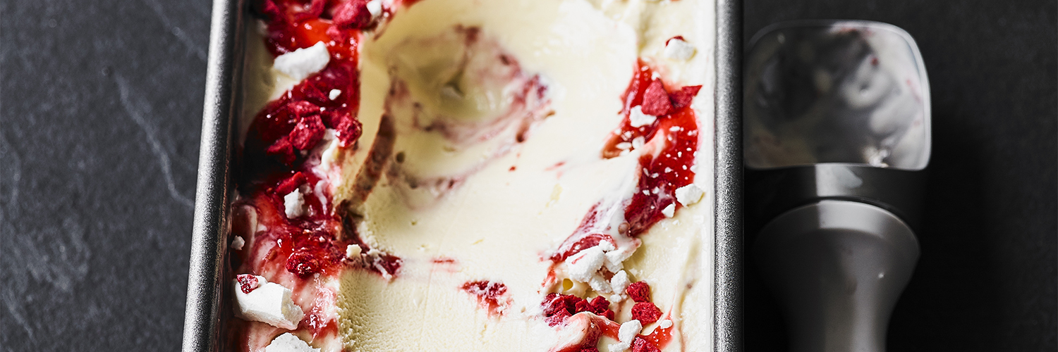 Yoghurt and Raspberry Ice-cream